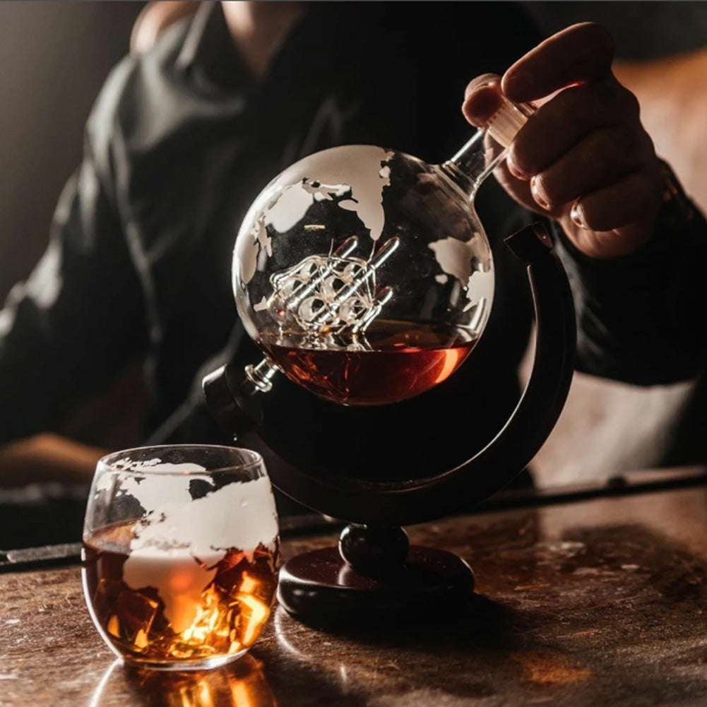 ship in a bottle decanter by glasscias