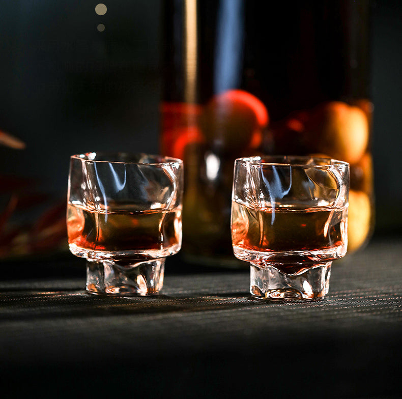 Japanese Crumple Whisky Shot Glass