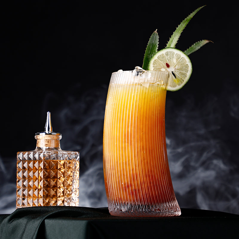 hawaiian tall cocktail glasses