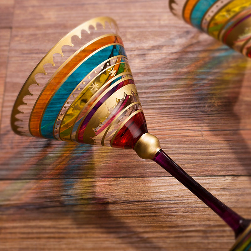 decorated martini glass by glasscias