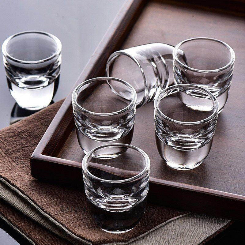 Modern Crystal Shot Glass - Set of 6