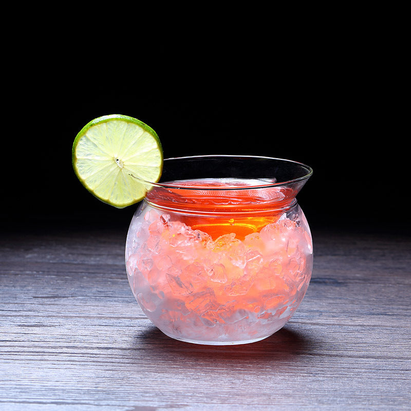 martini glasses with ball base by glasscias