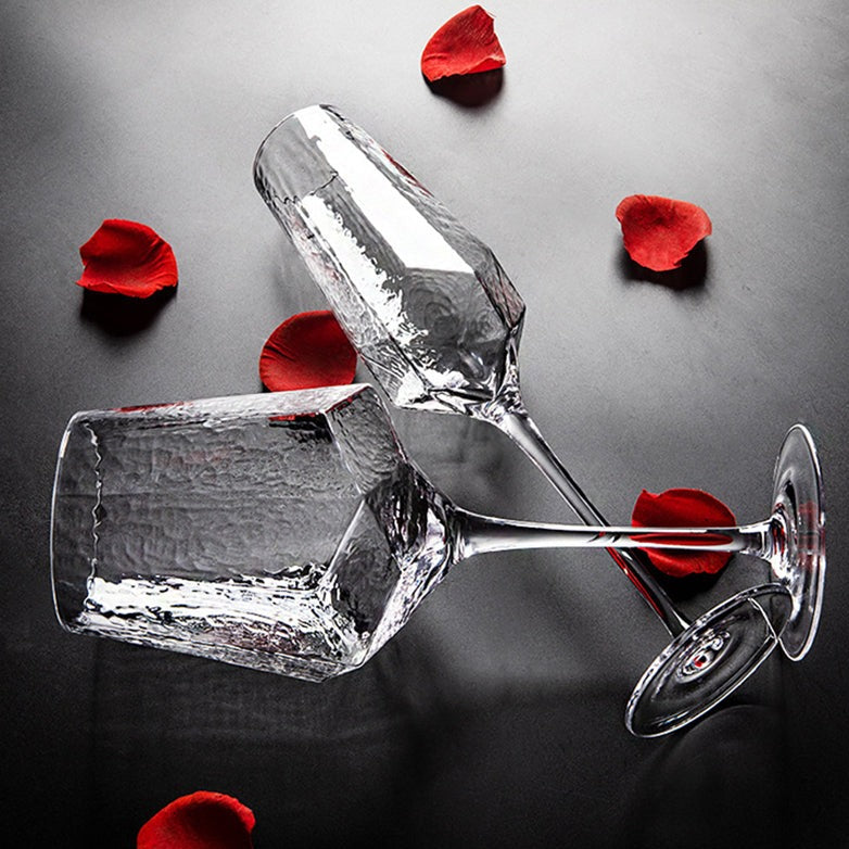 A New Level of Wine Experience with Hammered Wine Glasses
