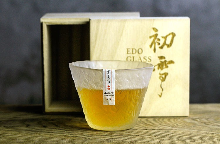 Traditional Edo styled whiskey glass
