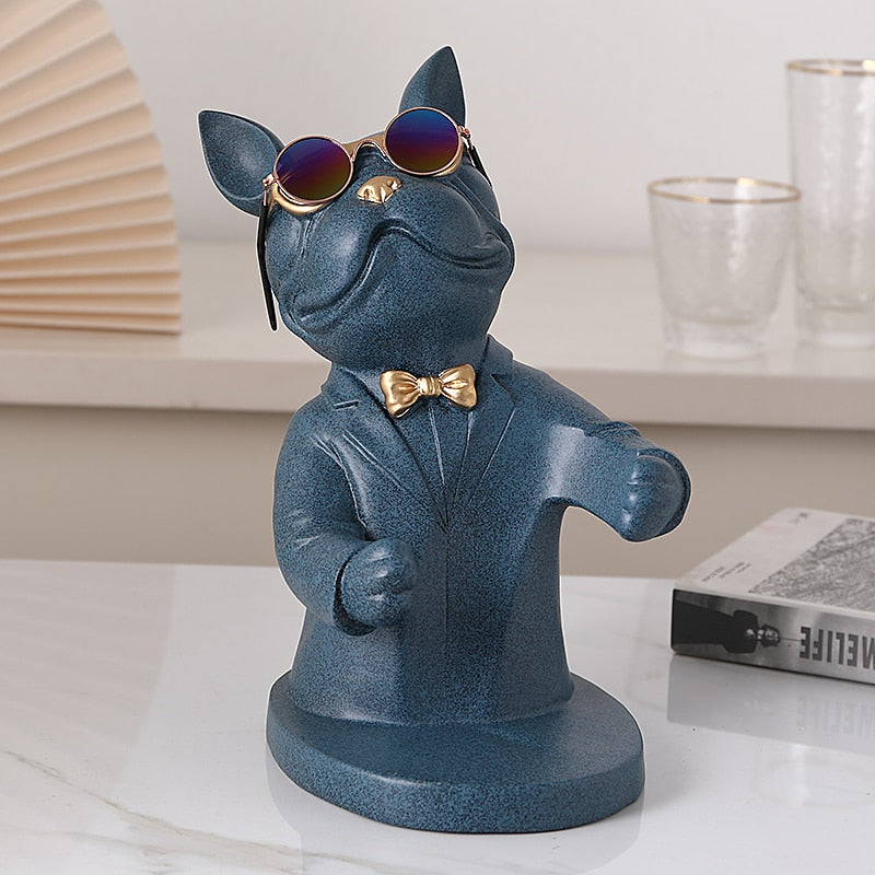 butler bulldog bottle holder in blue color