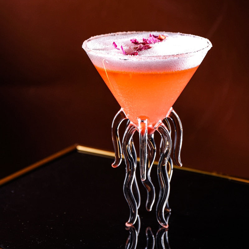 jellyfish martini glass by glasscias
