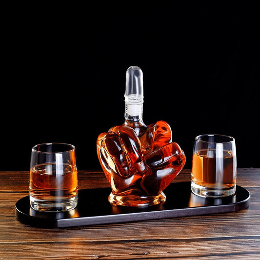Glasscias's humorous decanter sets