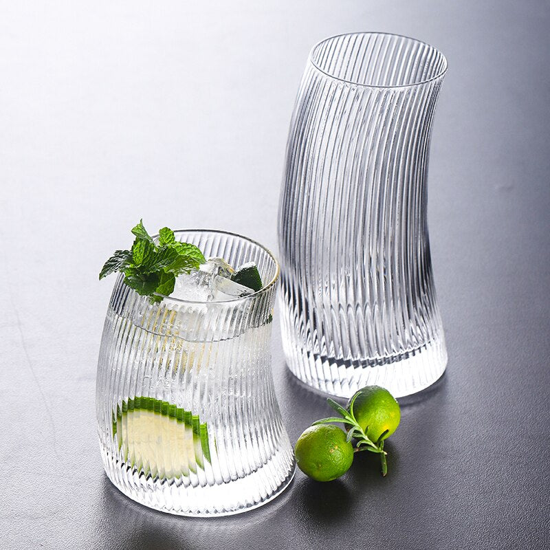 hawaiian hand blown cocktail glasses