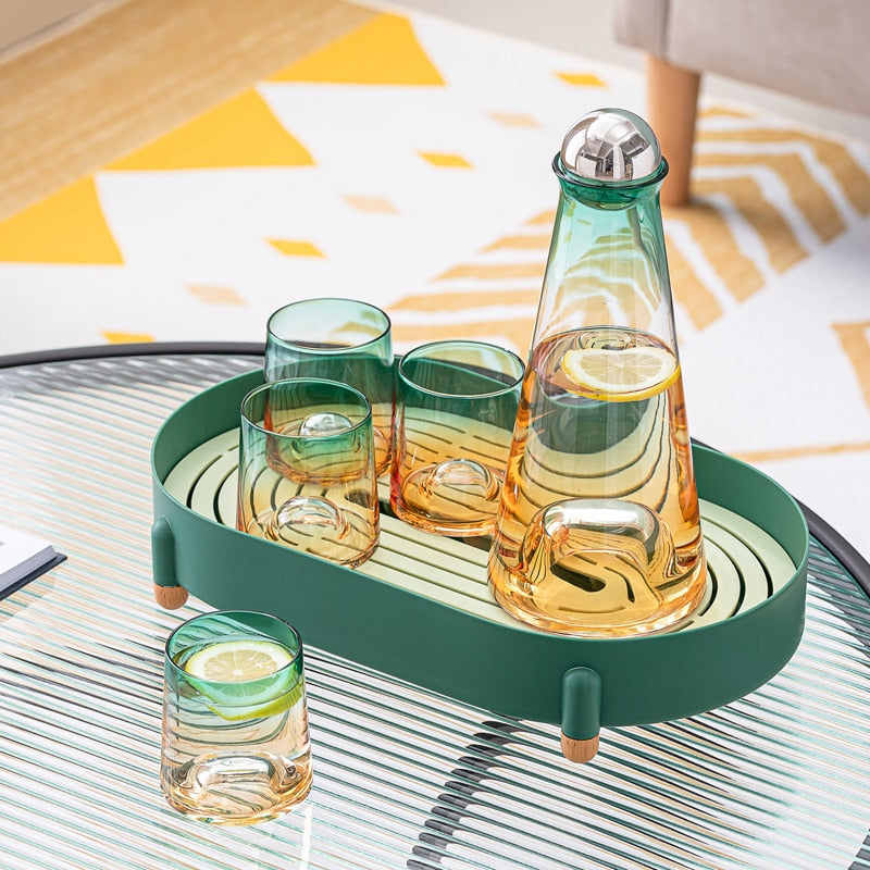 beautiful lead free carafe pitcher