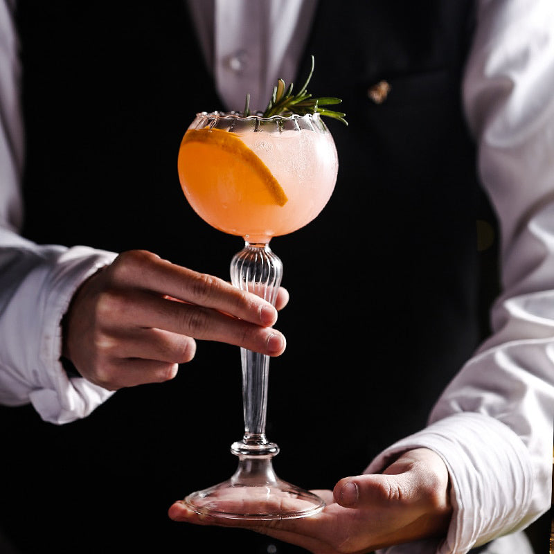 roman blossom creative cocktail glasses