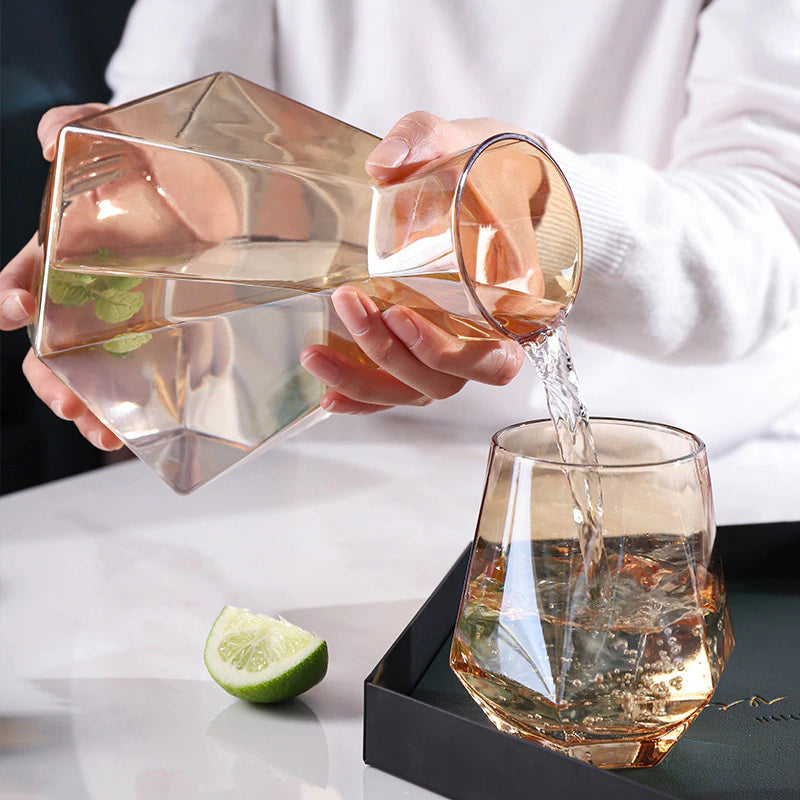 Perfect gift for new homeowners: Glasscias' Diamond Dew Pitcher