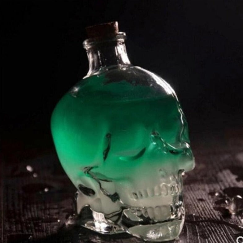 Unique Halloween skull decanter
