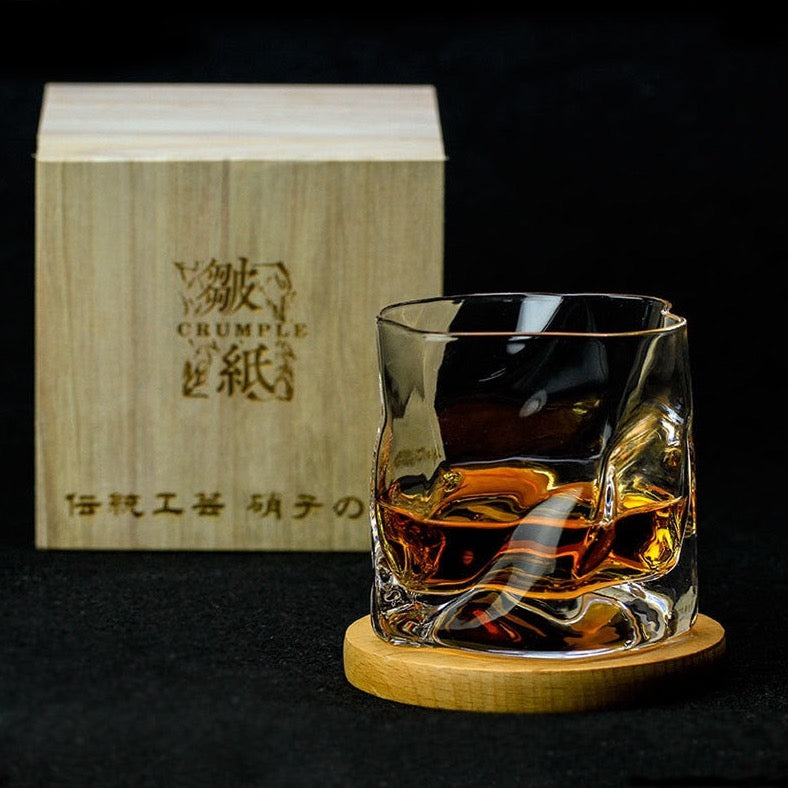 Japanese Crumple Glass with modern irregular design