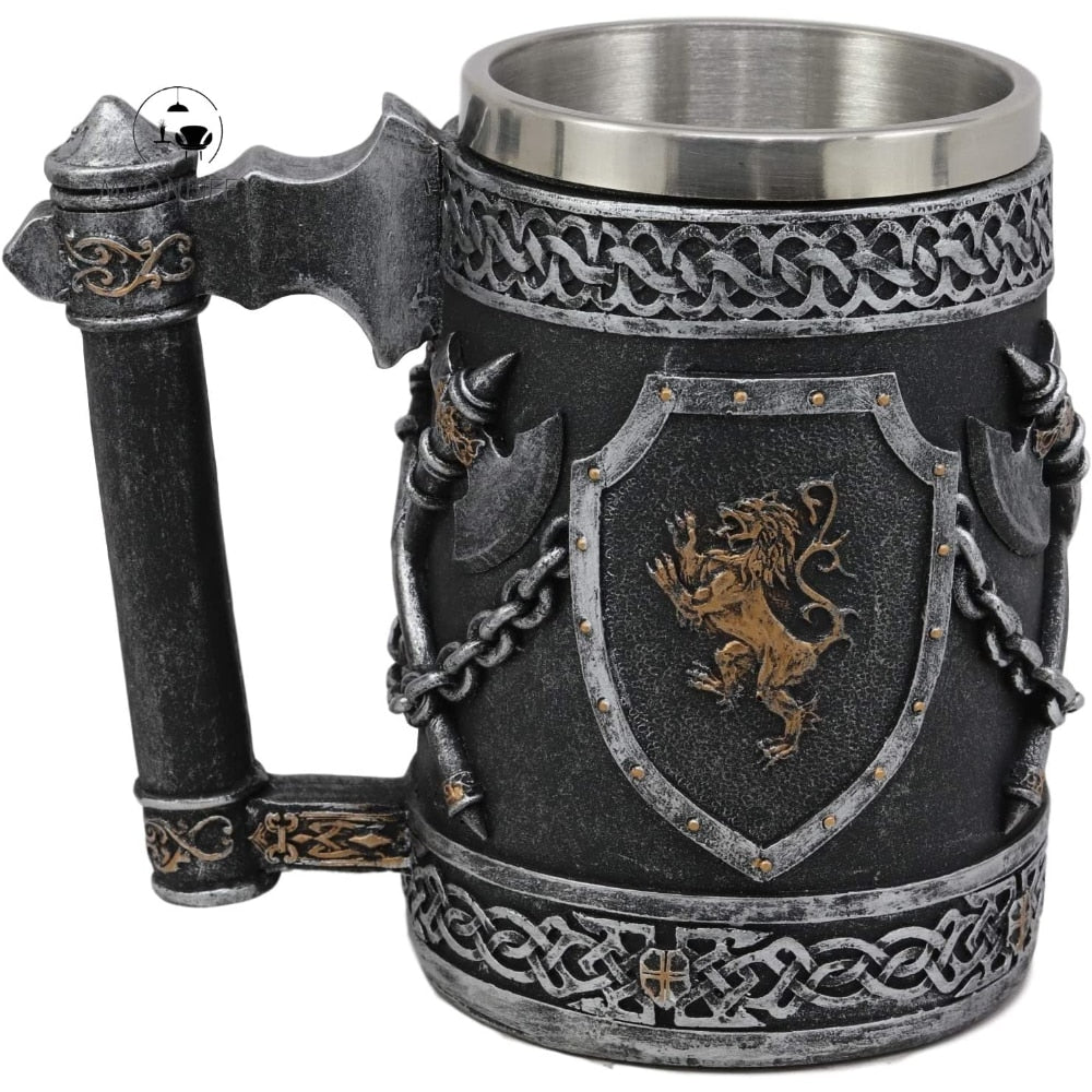 English lion medieval tankard by glasscias
