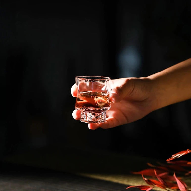 Japanese Crumple Whisky Shot Glass