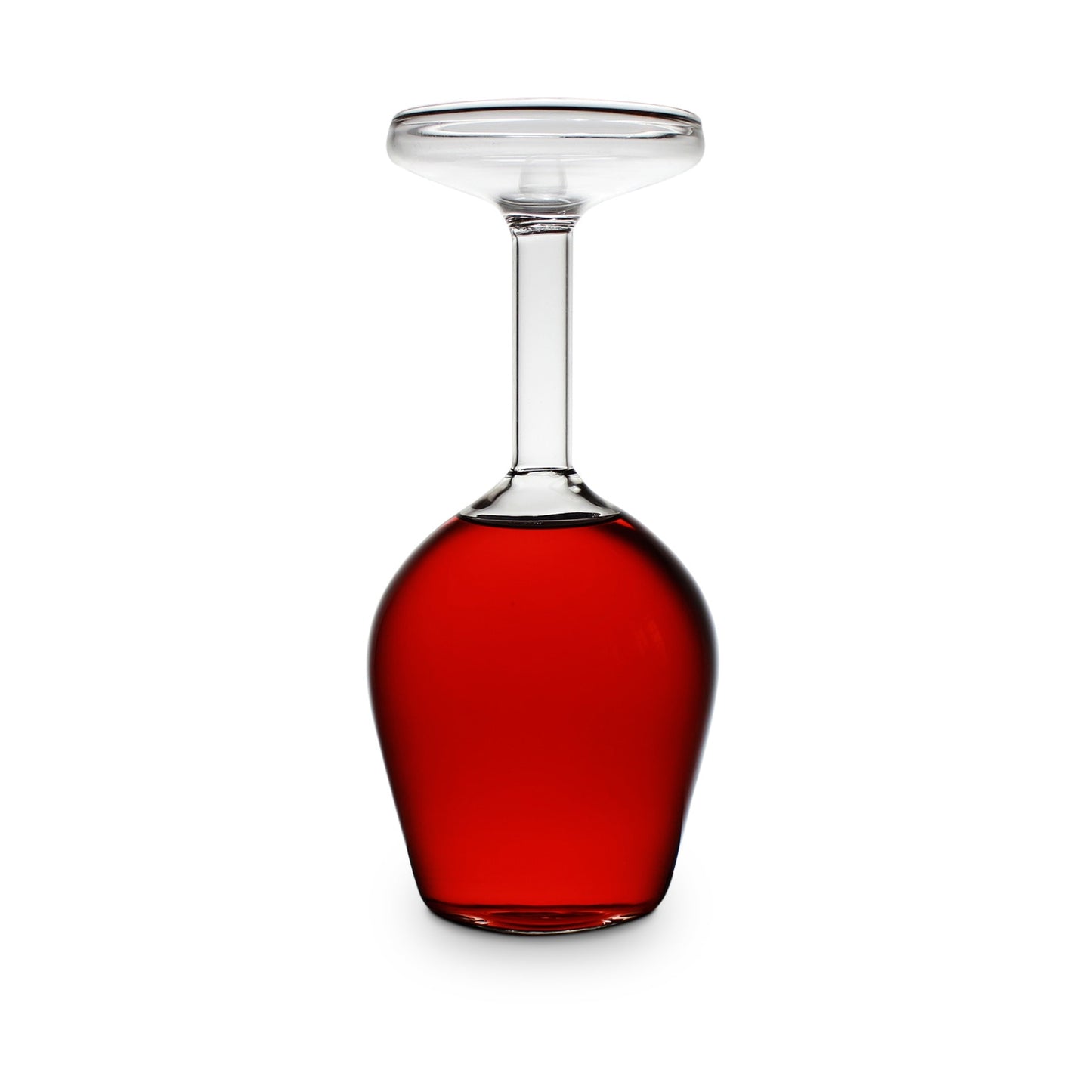 unique inverted hand blown wine glasses by glasscias