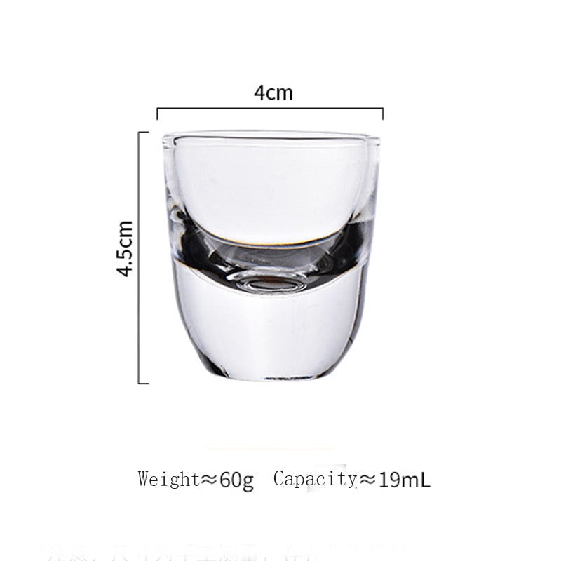 Modern Crystal Shot Glass - Set of 6