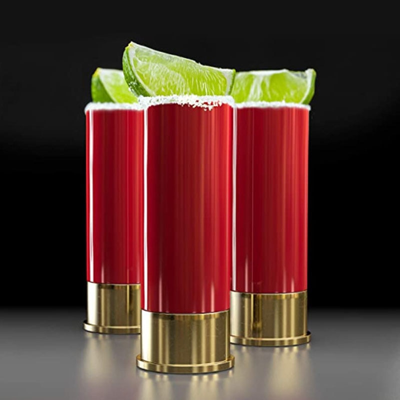 12 GA Caliber Shot Glass - Set of 4