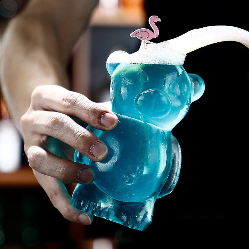 kawaii bear creative cocktail glasses