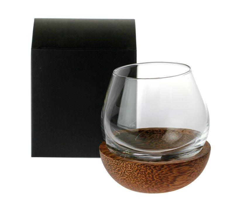 Roly Poly Rocking Whiskey Glass