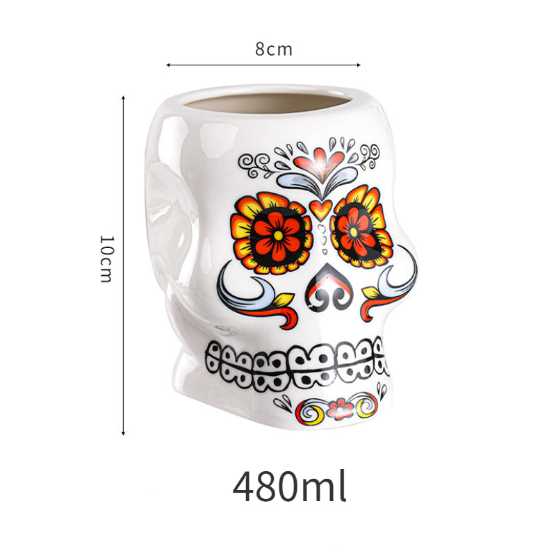 Calavera Skull TIKI Glass