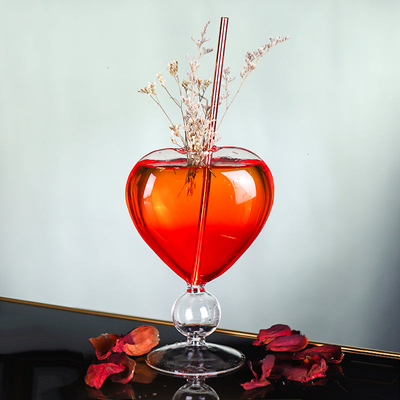 heart drinking glasses by glasscias