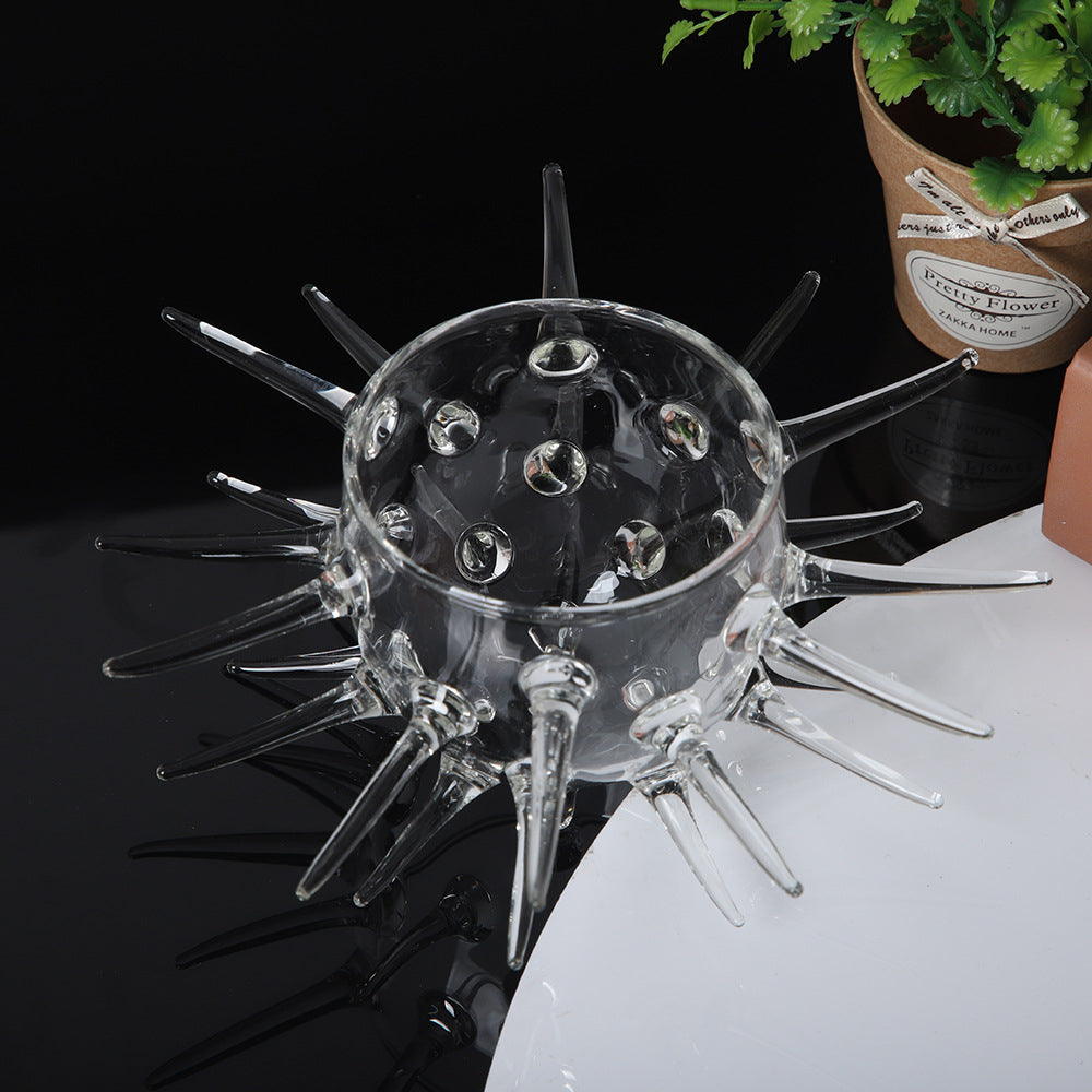 sea urchin cocktail glass by glasscias