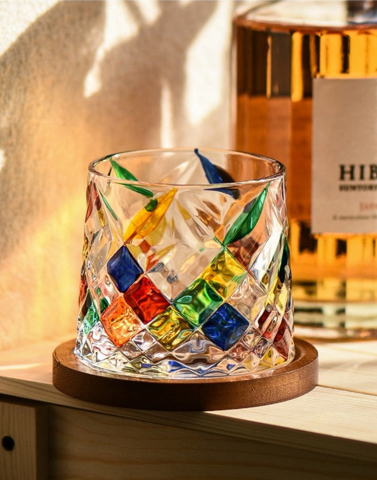 Handcrafted Italian rocking glassware