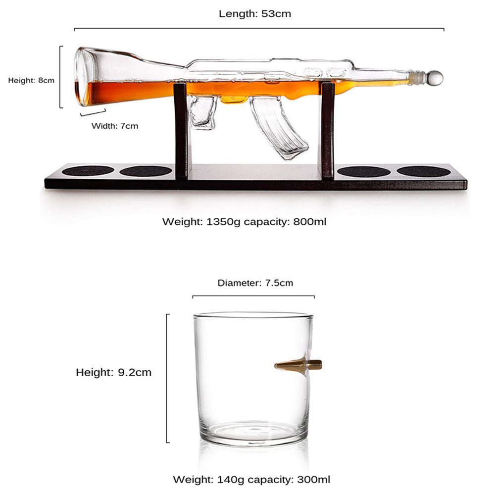 "Whisky Weapon" AK47 Decanter Set