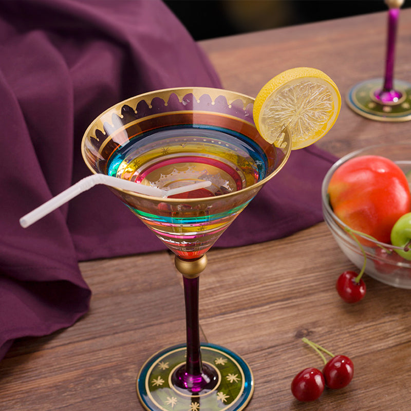 artistic ambrosia hand painted martini glass