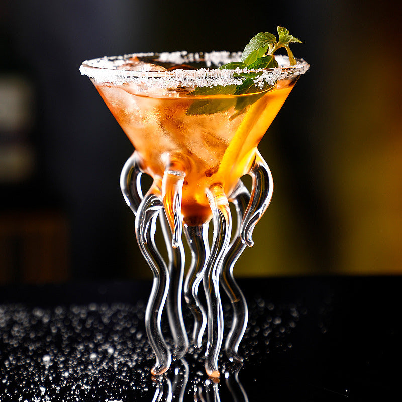 octopus cocktail glass by glasscias