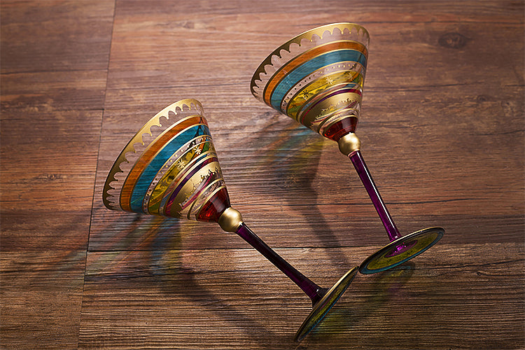 Artistic Ambrosia Hand Painted Martini Glass