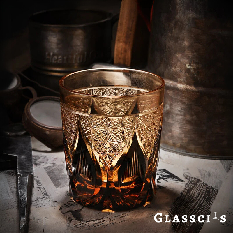 Flame Edo Kiriko Whiskey Glass