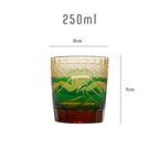 Mount Fuji Edo Kiriko Whiskey Glass
