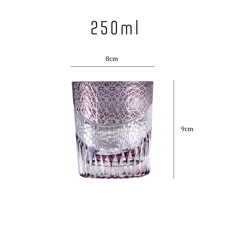 Edo Kiriko Amethyst Glass