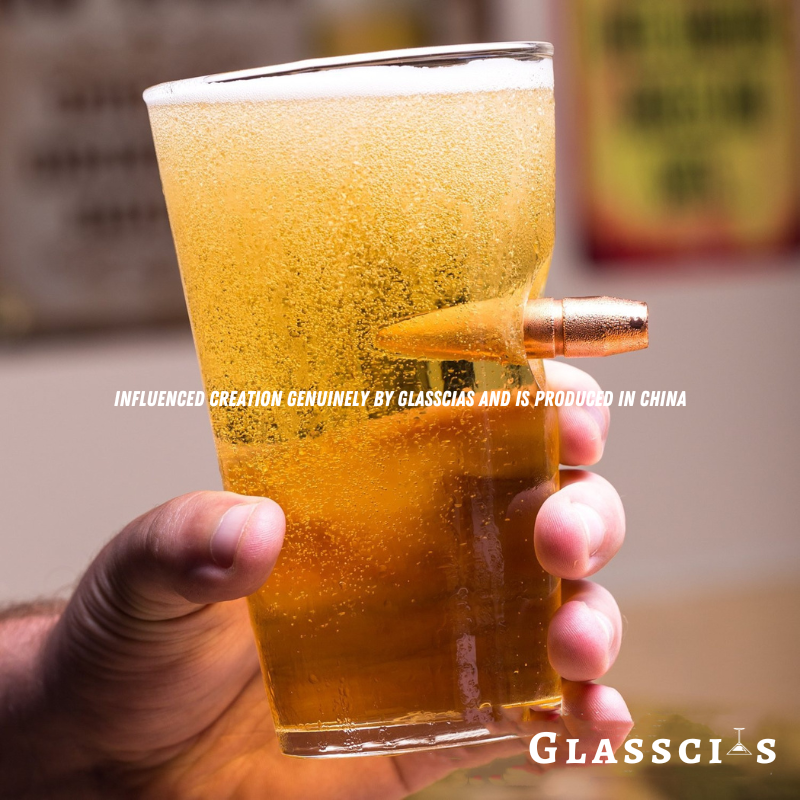 Bullet Pint Glass - A Shooter's Toast | Glasscias