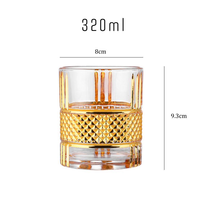 Better Homes & Gardens Clear Diamond-Cut Glass Old Fashioned Whiskey Glass  Tumbler, 4 Pack 