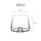 Minimalist Whiskey Peaks Glass
