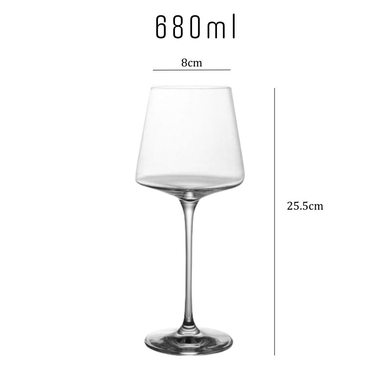 Ultra Thin Angular Wine Glasses
