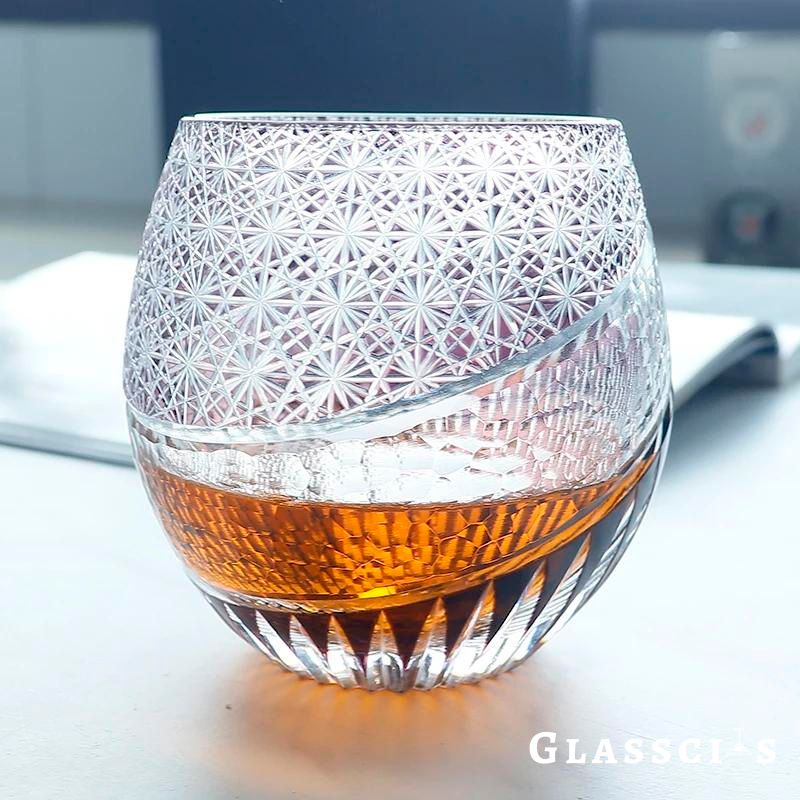 Edo Kiriko Iolite Glass
