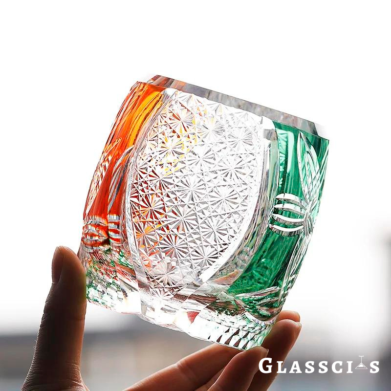 Summer to Fall Edo Kiriko Whiskey Glass