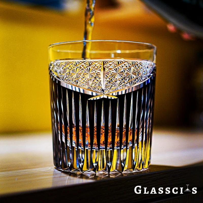 Whale Tail Edo Kiriko Whiskey Glass