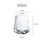 Modern Hammered Diamond Wine Glasses