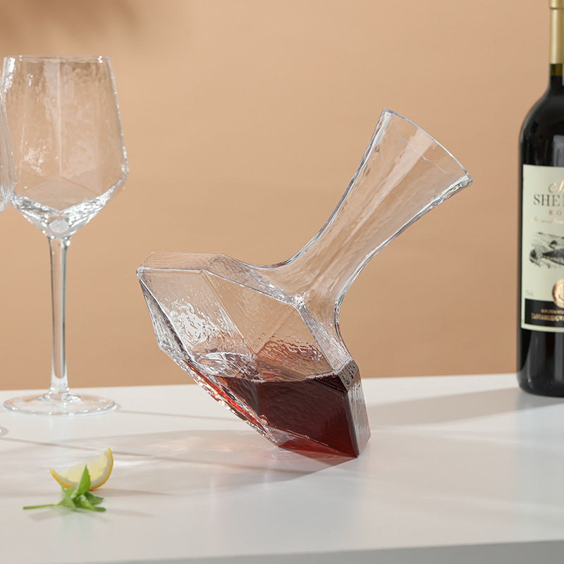 unique decanters for wine in geometric shape