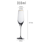 Gold Rim Hammered Diamond Wine Glasses