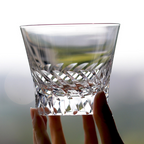 Elegant Angel Wing Crystal Whiskey Glass with intricate wing design