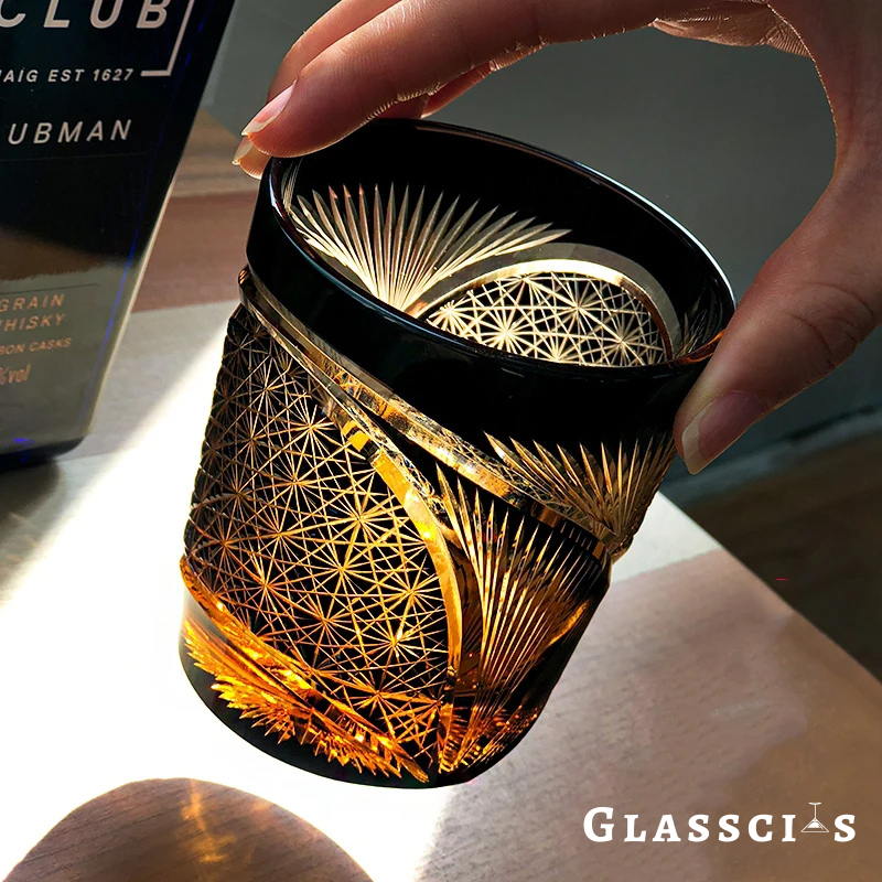 Fairy Eyes Edo Kiriko Whiskey Glass