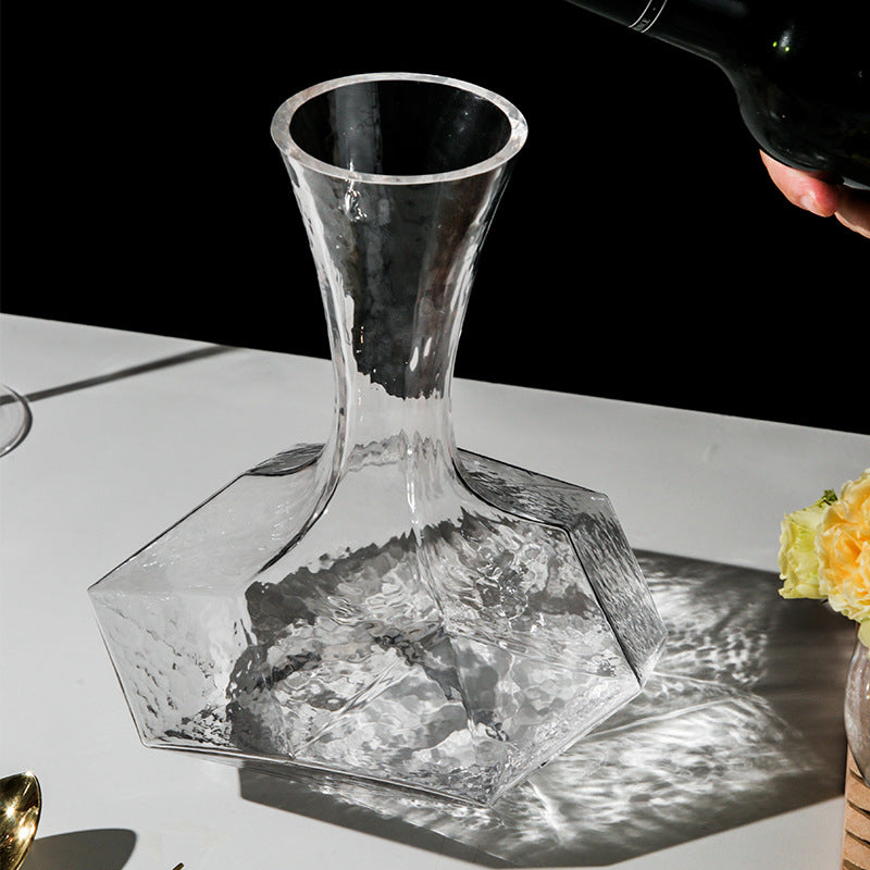 Modern decanter with geometric design for wine enthusiasts