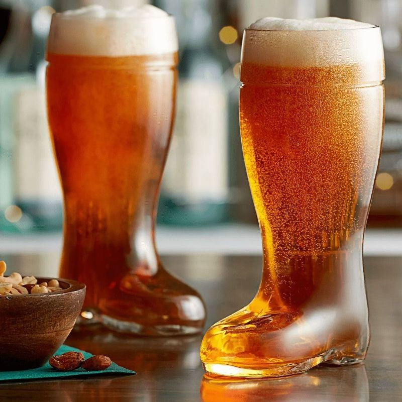Fun boot-shaped beer glass for gifts