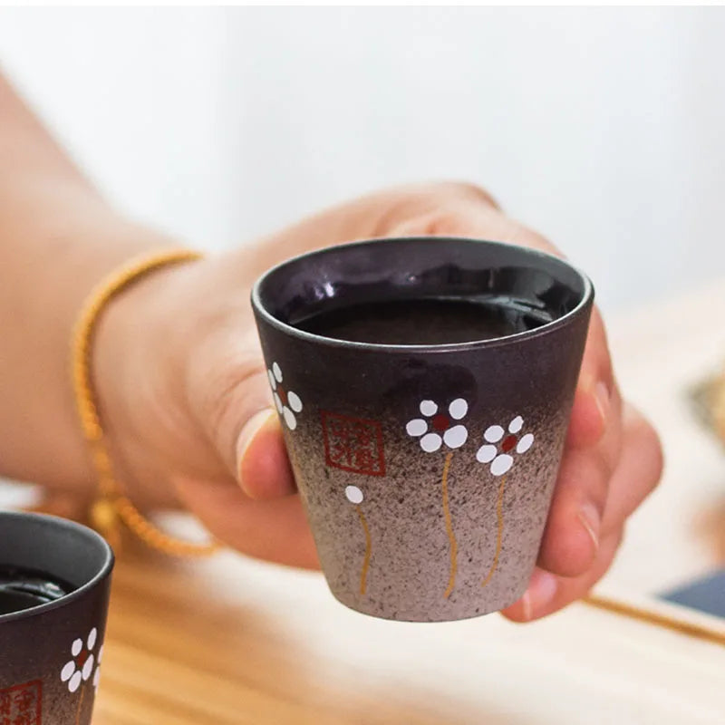 Cherry Blossom Ceramic Sake Set